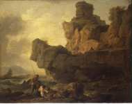 Vernet Claude Joseph Rocks on a Seashore  - Hermitage
